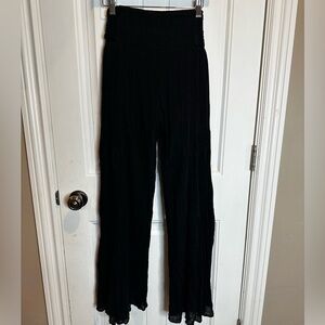 Free People Black Wide Leg Women's Pants